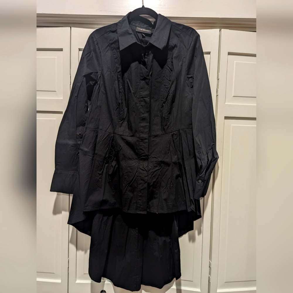 Lane Bryant High Low Button Down Shirt Size 18